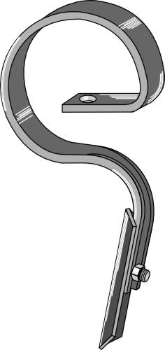 Suora äespiikki terällä