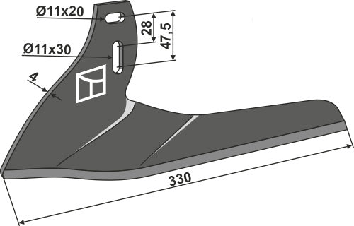 Planet blade - right
