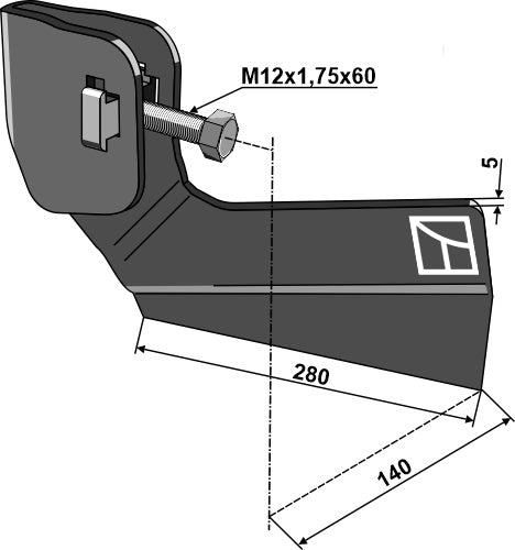 Matala harjanne oikealla