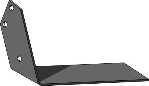 Angled wing share - right