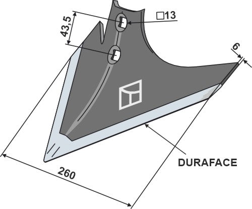 Fogfräs 260 mm – DURAFACE