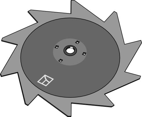 Crop protector disc - right