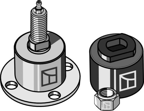 Sormikultivaattorin napa Ø250/Ø310 mm