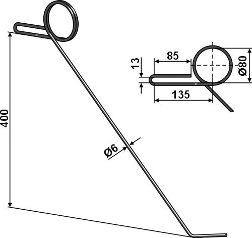 Torsjonsfølgende tind - høyre