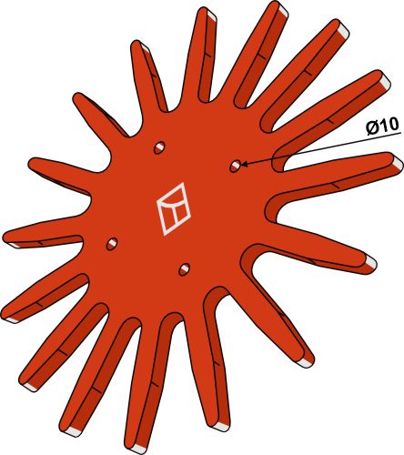 Sormikultivaattori Ø370 mm