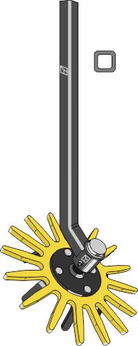 Fingerlukker, Ø370 mm, komplet med skaft - venstre