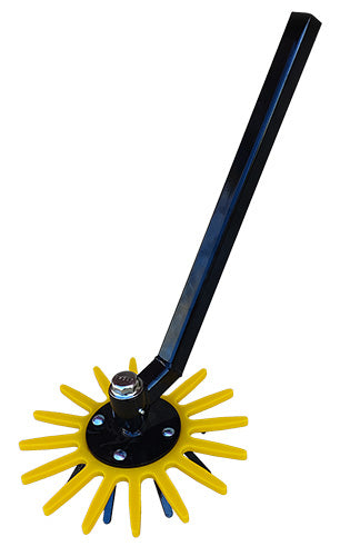 Fingerluge-samling Ø370 mm komplet med skaft - højre