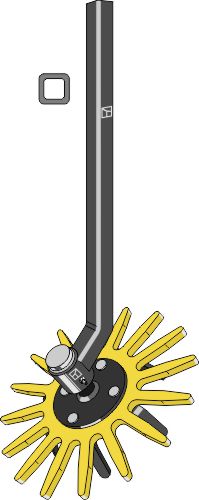 Fingerluge-samling Ø370 mm komplet med skaft - højre