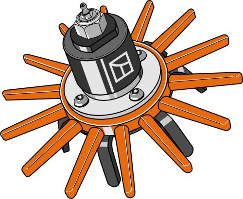 Fingerluge-samling Ø240 mm