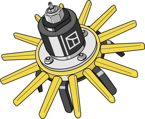 Fingerluge-samling Ø240 mm