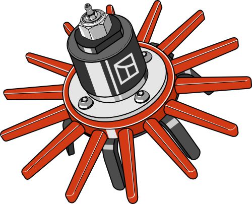 Fingerogräsrensare Ø240 mm