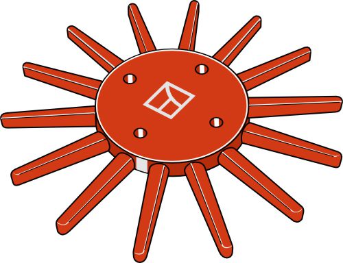 Sormikultivaattori Ø240mm