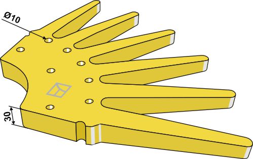 Sormikultivaattori Ø700 mm