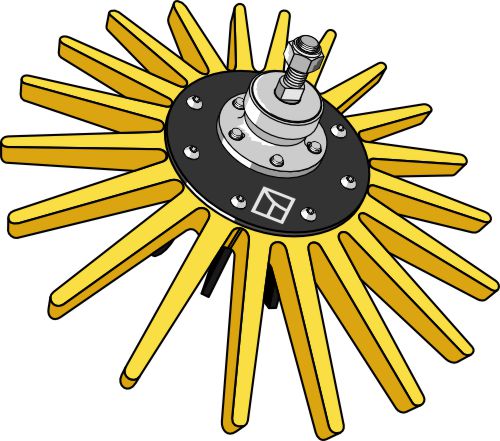 Fingerlukker, samling Ø535 mm