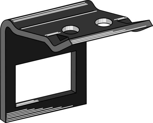 Clamp for  tine 90x13  with reinforcing spring 90x11