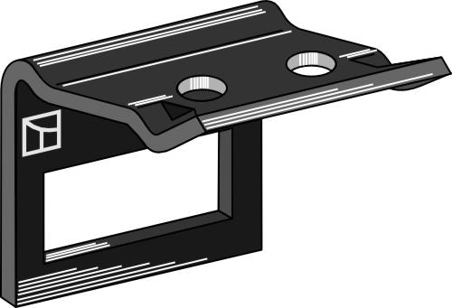 Klemme for tind 100x14