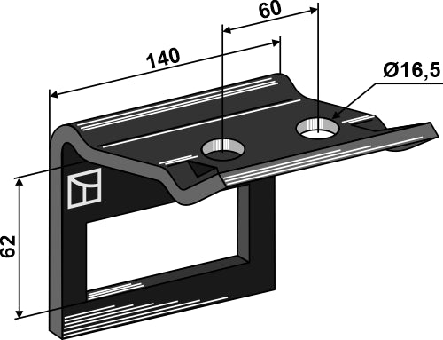 Klemme til tand 100x14