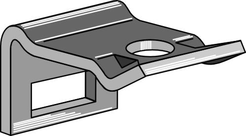 Klemme for tind 32x10