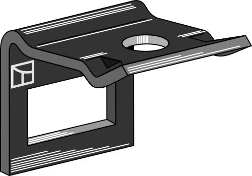 Klemme for tind 80x12