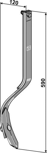 Spårutplånare med skär