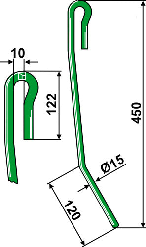 Seuraava piikki Ø15 mm