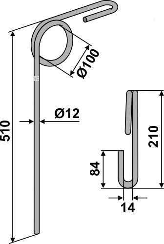 Seuraava piikki Ø12 mm