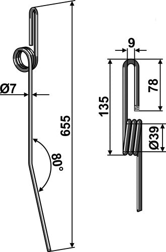 Seuraava piikki Ø7 mm