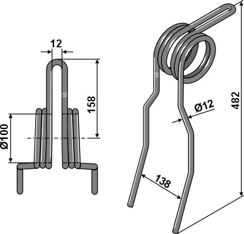 Seuraava piikki Ø12 mm