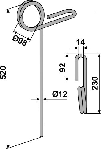 Seuraava piikki Ø12 mm
