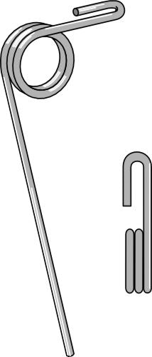 Følgende tind Ø8 mm