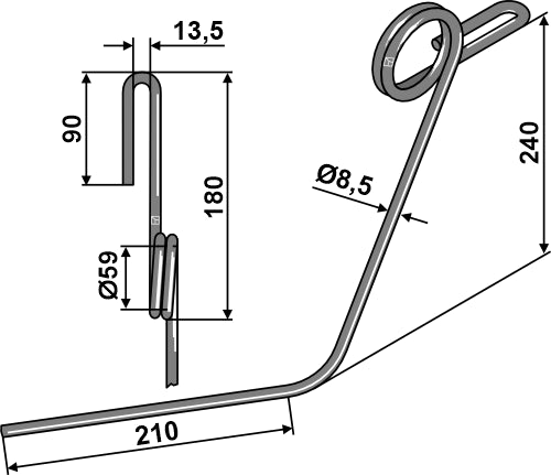 Följande tand Ø12 mm