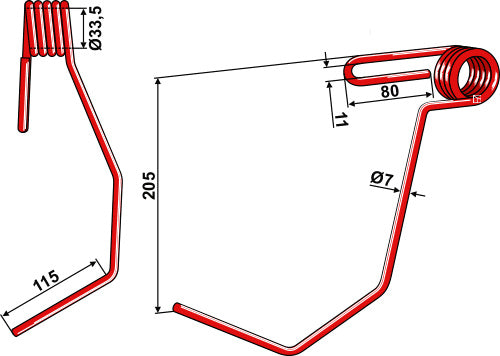 Seuraava piikki Ø7 mm