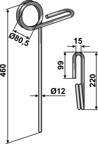 Seuraava piikki Ø12 mm
