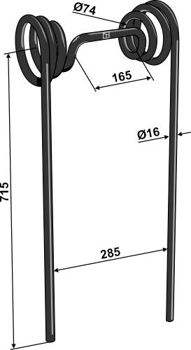 Seuraava piikki Ø16 mm