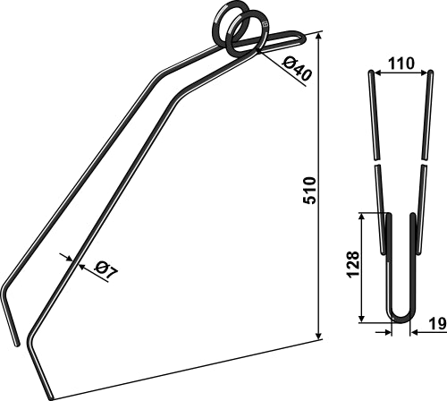 Följande tand Ø12 mm