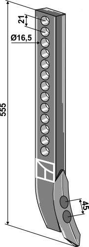 Kärjellä varustettu raivauspiikki