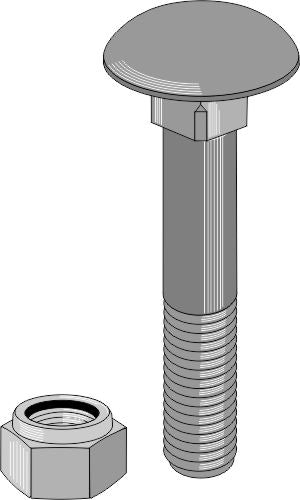 Lautasruuvit itselukittuvalla mutterilla