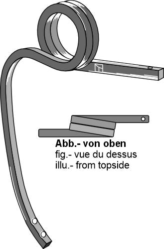 Dubbel spiralfjäder, höger