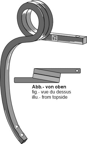 Double coil spring, right