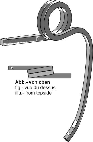 Dubbel spiralfjäder, vänster