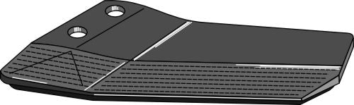 Ersättningsvingar – hårdmetallbelagda – baksida – vänster