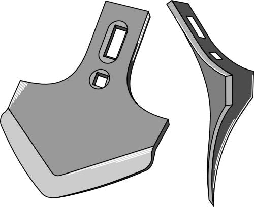 Cultivator share 210mm