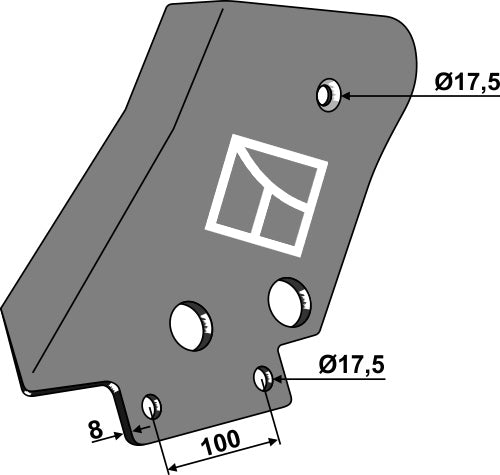 Motplate - venstre modell