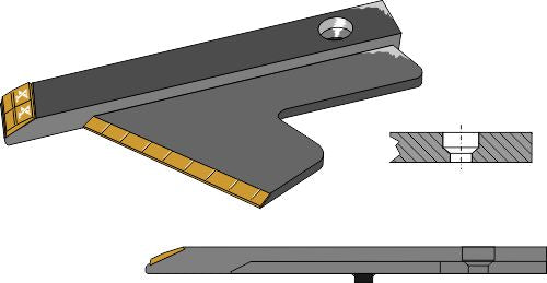 Stubbskjær - venstre - Hardmetall