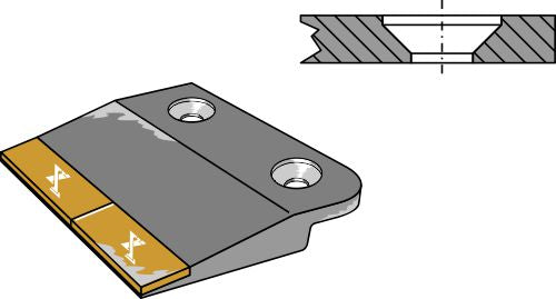 pulttikiinnitteinen etuosa - vasen - kova metalli