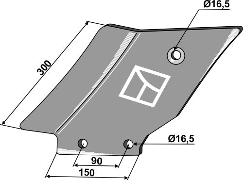 Counter-tine, left model