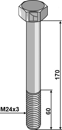 Bolt M24x3 - 8,8