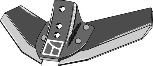 Stubble share 480mm - reinforced model