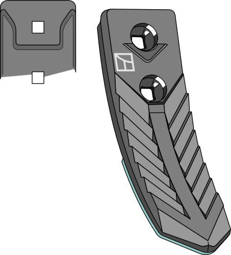 Point - Forged - hard metal faced