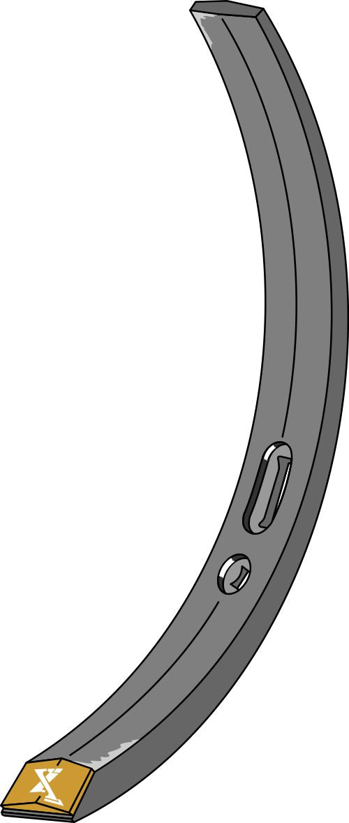 Narrow share - Hard metal